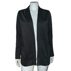 Magic Fit Women's Dark Gray Open Cardigan Small EUC